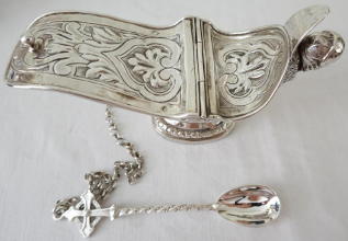 French Antique Solid Silver Thurible